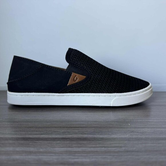 Olukai Pehuea Slip-On Mesh Shoes Size 7 $100 in Black - Picture 5 of 7